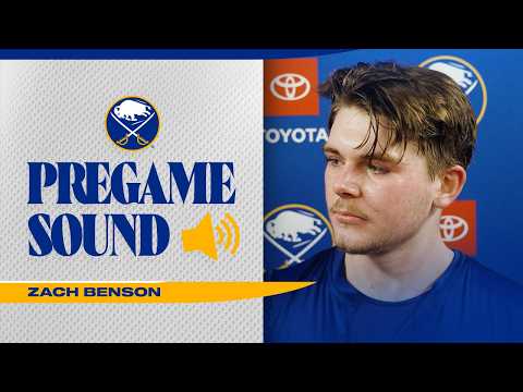 "I'm Feeling Better Now" | Zach Benson After Returning From Injury | Buffalo Sabres