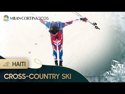 Haiti's first Olympic cross-country skier bows at finish line | Winter Olympics 2026 | NBC Sports