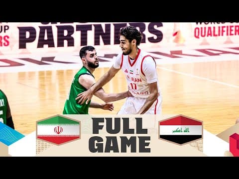 Iran v Iraq | Full Basketball Game | FIBA Basketball World Cup 2027 Asian Qualifiers