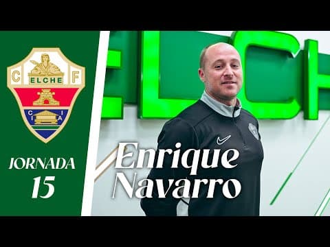 RUEDA DE PRENSA | Enrique Navarro habla sobre el EFB Pinatar - Elche CF | Jornada 15