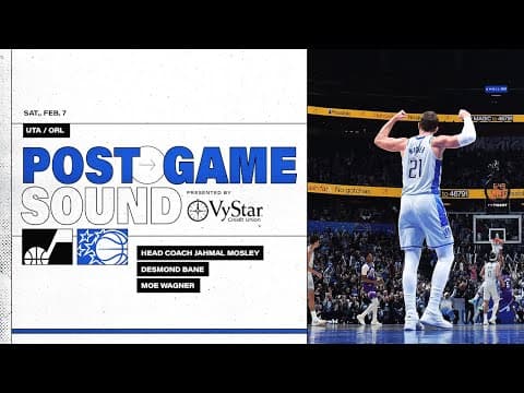 POSTGAME SOUND: UTAH JAZZ VS. ORLANDO MAGIC | COACH MOSE, DESMOND BANE & MORITZ WAGNER