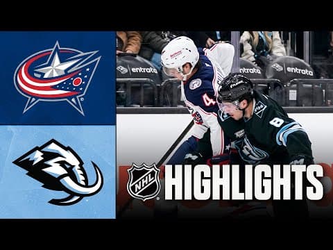 Blue Jackets vs. Mammoth | NHL Highlights | January 11, 2026
