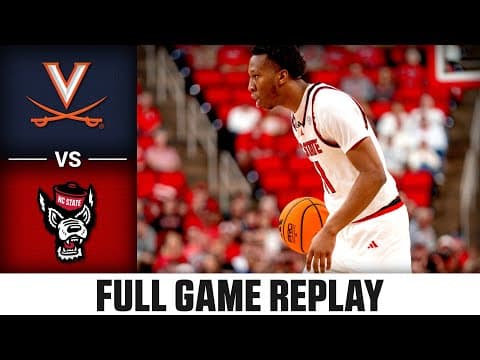 Virginia vs. NC State Full Game Replay | 2025-26 ACC Men's Basketball