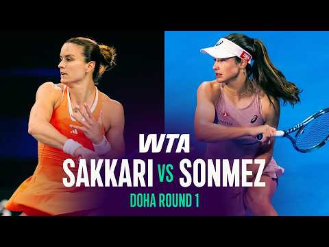 Maria Sakkari vs. Zeynep Sonmez | 2026 Doha Round 1 | WTA Match Highlights