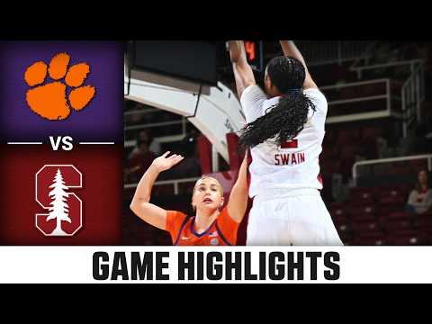 Clemson vs. Stanford Highlights | 2025-26 ACC Women's Basketball