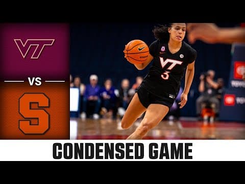 Virginia Tech vs. Syracuse Condensed Game | 2025-26 ACC Women's Basketball