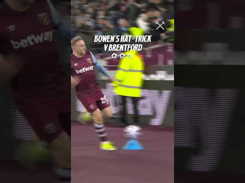 Jarrod Bowen's HAT-TRICK v Brentford! 🪄  #premierleague   #westham  #jarrodbowen