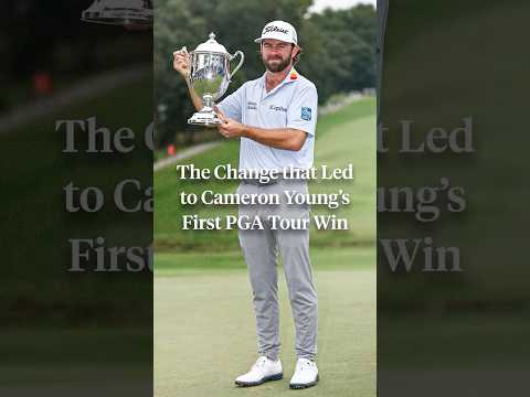Cameron Young took a gamble on something most pros rarely do for his first PGA Tour victory. 🔥