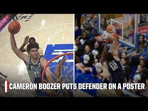 Cameron Boozer throws down MONSTER POSTER against Boston College 😳 | ESPN College Basketball
