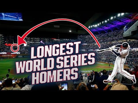 He hit that ball HOW far!? 😱 The longest World Series home runs in the Statcast era! 💥