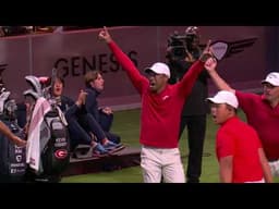 HOLE-IN-ONE 🤩 Tom Kim's ace had Tiger Woods is FIRED UP ⛳ | TGL on ESPN