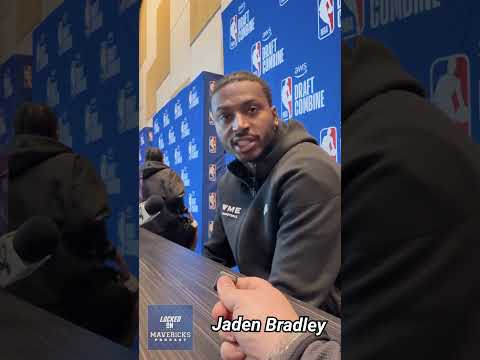 Jaden Bradley 2026 NBA Draft Combine Interview | Dallas Mavericks Draft Target?
