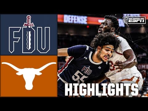 Fairleigh Dickinson Knights vs. Texas Longhorns | Full Game Highlights | ESPN College Basketball
