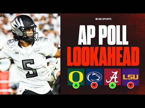 College Football Week 6 AP Top 25 LOOK AHEAD: 3 Top-5 Teams Fall, Oregon & Alabama Rising?