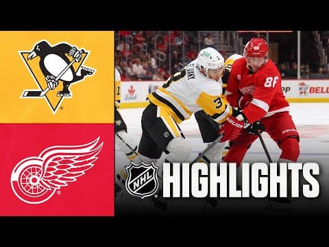 NHL Highlights | Penguins vs. Red Wings | September 29, 2025