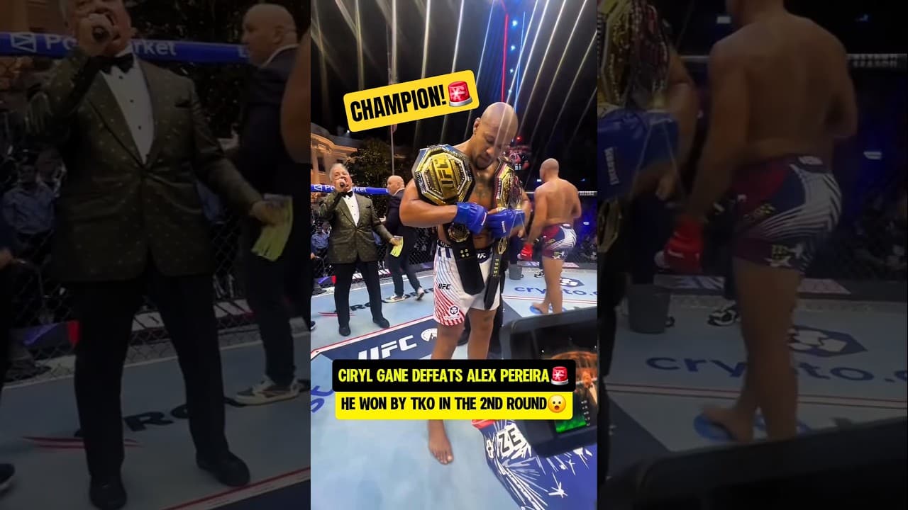 CIRYL GANE DEFEATS ALEX PEREIRA🚨