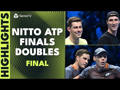 Skupski & Salisbury vs Heliovaara & Patten 🏆 | Nitto ATP Finals 2025 Doubles Final Highlights