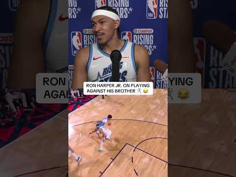 Ron Harper Jr. on his brotherly matchup in the Castrol Rising Stars game tonight 🎤