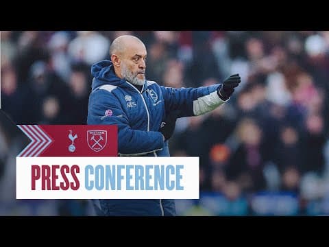 LIVE: Nuno Espírito Santo's Press Conference | Spurs v West Ham