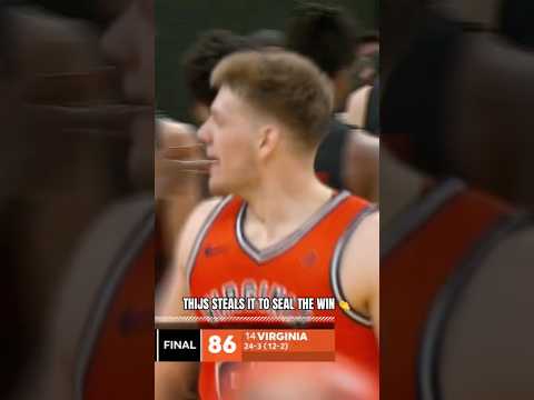 What an electric ending ⚡️#virginia #uva #accbasketball #basketball #collegebasketball #sports