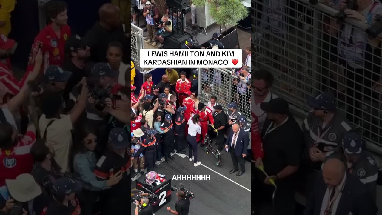 Lewis Hamilton and Kim Kardashian in Monaco 🥰 (via @bxllajames/TT)