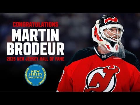 A look back on the career of New Jersey Hall of Fame inductee Martin Brodeur