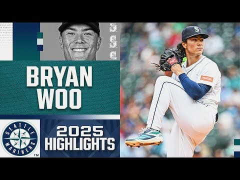 Over 30 minutes of Bryan Woo highlights in 2025! (25 straight starts of 6+ IP and fewer than 2 BB)