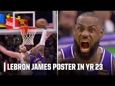 LeBron James lets Luke Kornet HEAR IT after a MASSIVE poster 🗣️ | NBA on ESPN