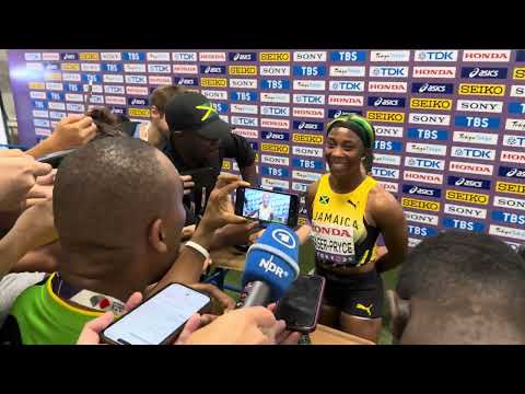 Shelly-Ann Fraser-Pryce speaks after final 100m race of legendary career