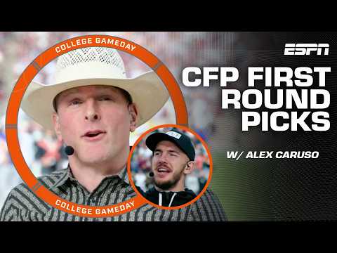 CFP First Round Picks with Alex Caruso 🏈 'Give me the Aggies by a million!' | College GameDay