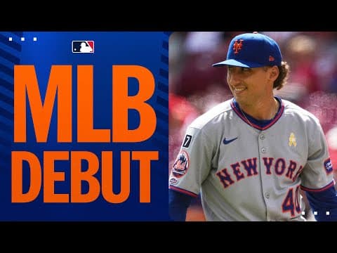 Highlights from top prospect Brandon Sproat's MLB debut with the Mets! (7 strikeouts ⚡️)