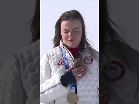 Breezy Johnson is soaking it all in 🥹