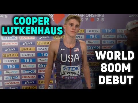 16-Year-Old Cooper Lutkenhouse Reflects After Worlds 800m Debut