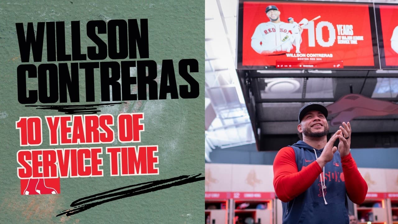 CLUBHOUSE CELEBRATION: Willson Contreras 10 Years of Service Time
