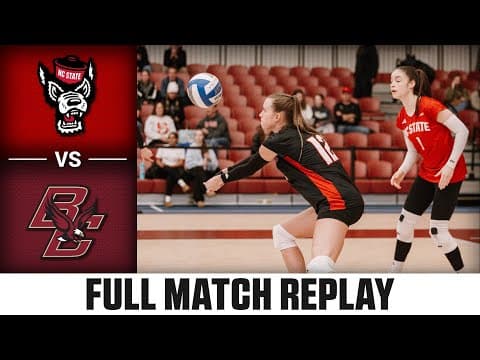 NC State vs. Boston College Full Match Replay | 2025 ACC Volleyball