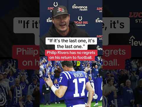 Philip Rivers has no regrets on his return 🙌