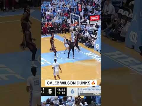 These Caleb Wilson dunks are 🔥 #UNC #GoHeels #ACCBasketball #CollegeBasketball #NCAABasketball
