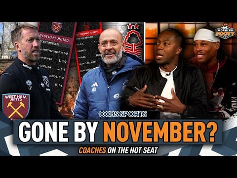 SACKED by NOVEMBER?! | EPL managers on the HOT SEAT | Espírito Santo, Graham Potter | Morning Footy
