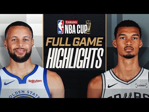 WARRIORS at SPURS | EMIRATES NBA CUP :trophy: | FULL GAME HIGHLIGHTS | November 14, 2025