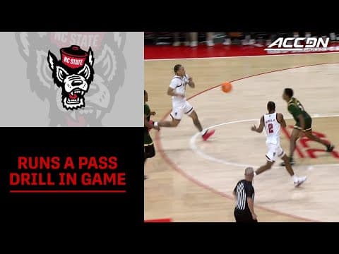 NC State Running Passing Drills During The Game