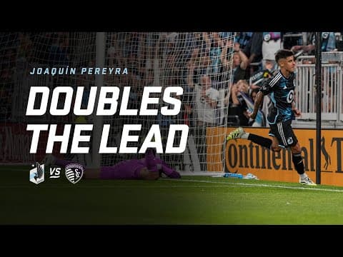 MNUFC GOAL: Pereyra Doubles the Lead vs SKC