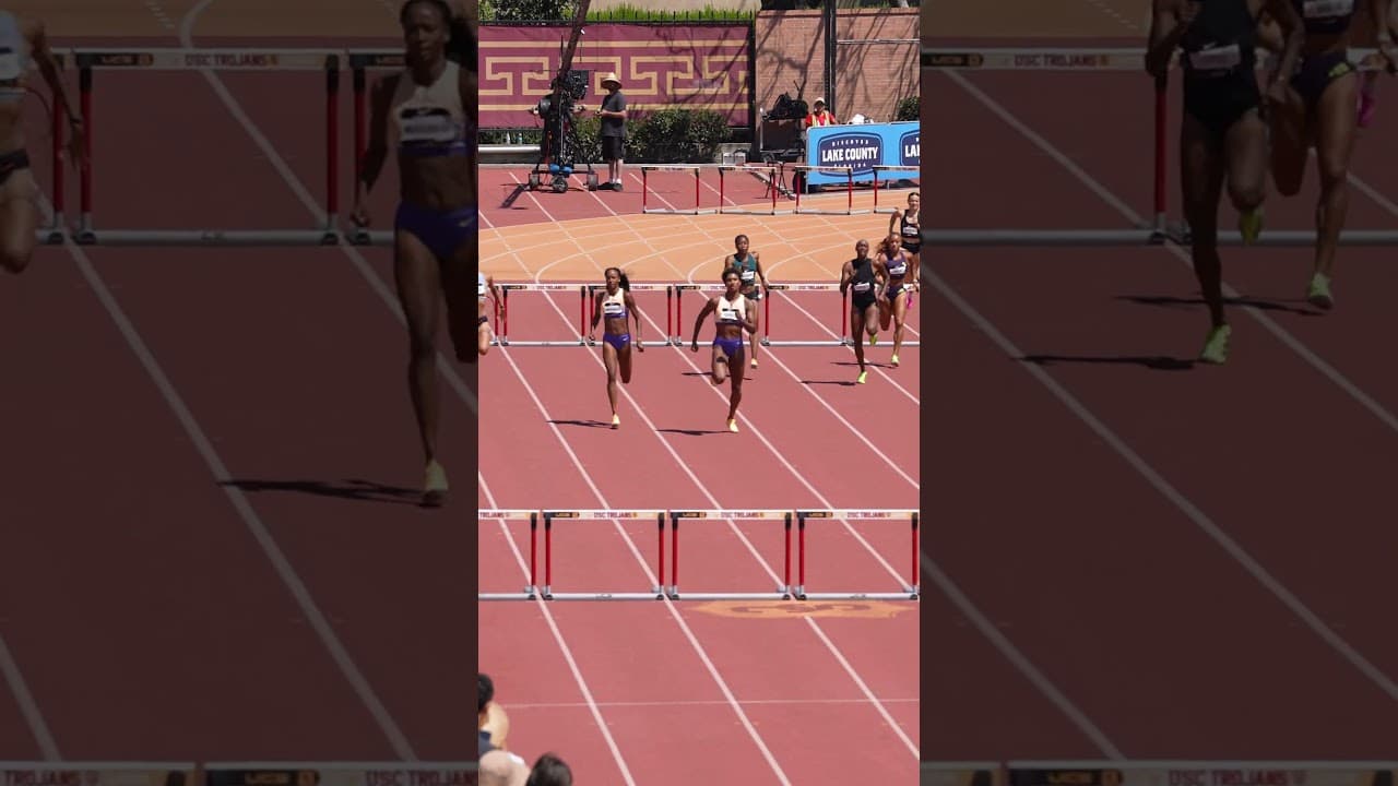 A Trojan takeover to end the night ✌️ Anna Cockrell & Dalilah Muhammad go 1-2 in the 400mH 🔥 #track