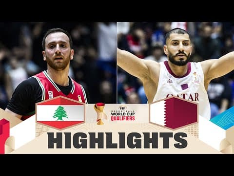 Lebanon 🇱🇧 v Qatar 🇶🇦 | Highlights | FIBA Basketball World Cup 2027 Asian Qualifiers