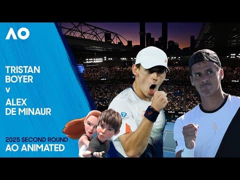 LIVE | Tristan Boyer v Alex de Minaur | AO Animated | Australian Open 2025