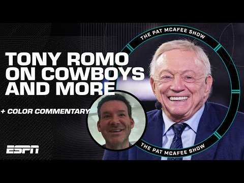 Tony Romo Interview 👉 Jerry Jones & the Cowboys, Patriots + color commentary 📺 | The Pat McAfee Show