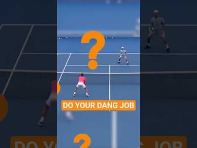 Every doubles net player has TWO JOBS:
