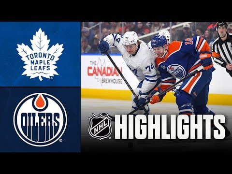 Maple Leafs vs. Oilers | NHL Highlights | February 03, 2026