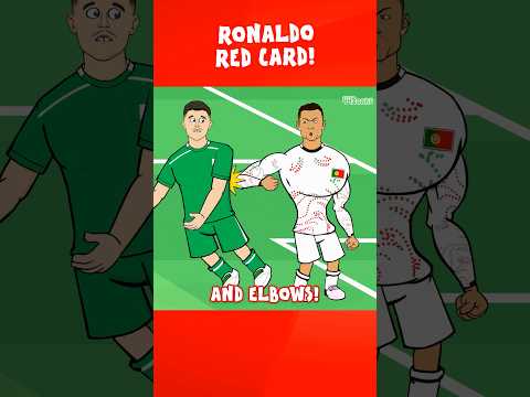 RONALDO RED CARD! #football #footballshorts #soccer