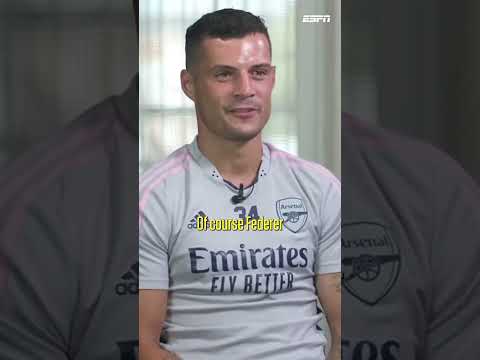 Granit Xhaka answering some tough questions during his Arsenal days 👀