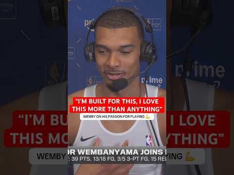 Wemby sounds off on his mentality throughout these playoffs 🎤